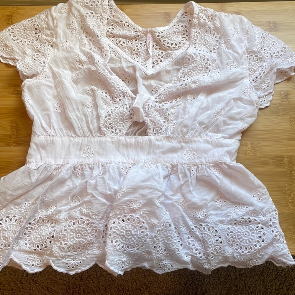 white bohemian top